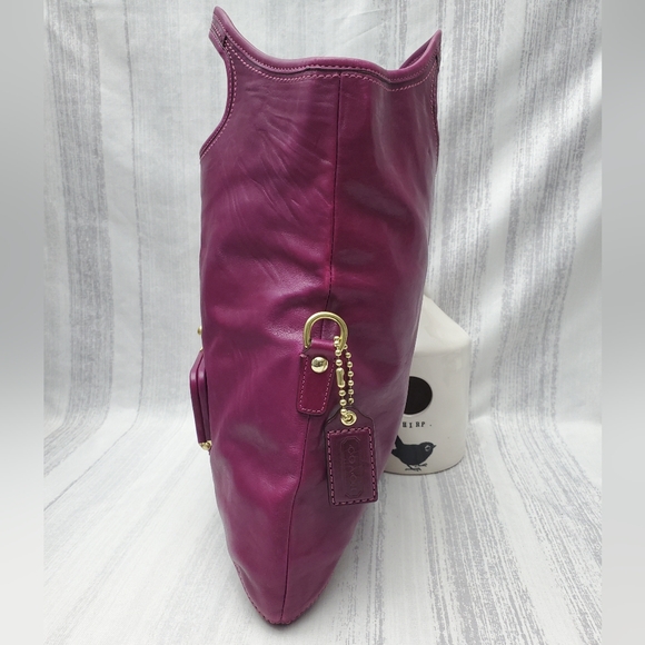 Coach Ergo Convertible Tote bag, style #12250 from 2008 Magenta Brass Hardware - Picture 5 of 17